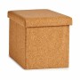 Dekorationslåda Hopfällbar Brun Kork Trä MDF 31 x 31 x 31 cm (4 antal)