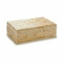 Boîte Décorative Blanc Beige Nacre noire Contre-plaqué 15 x 7,2 x 25,2 cm (4 Unités)