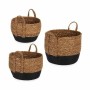 Set of Baskets With handles Brown Black (4 Units)