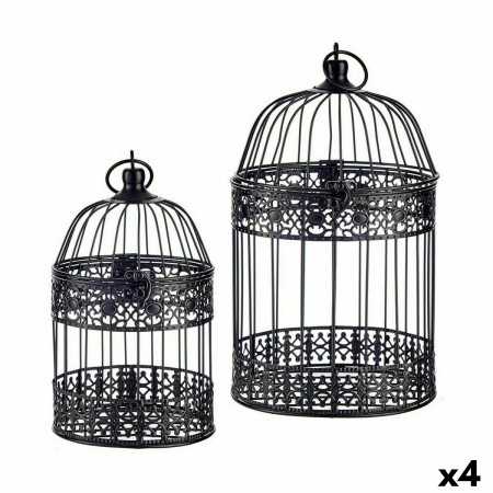 Cage décorative Lot Noir (4 Unités)