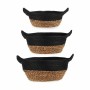 Set of Baskets With handles Brown Black (6 Units)