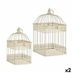 Decorative cage Set Cream (2 Units)