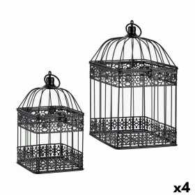 Cage décorative Lot Noir (4 Unités)