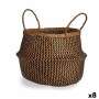 Dekorativ korg Brun Svart Rusar 8 L 36 x 30 x 36 cm (8 antal)