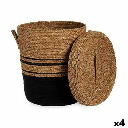 Basket Brown Black 44 x 48 x 44 cm (4 Units)