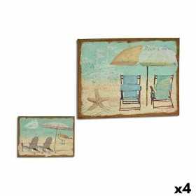 Kanvas Strand 70 x 3 x 50 cm (4 antal)