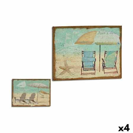 Toile Plage 70 x 3 x 50 cm (4 Unités)