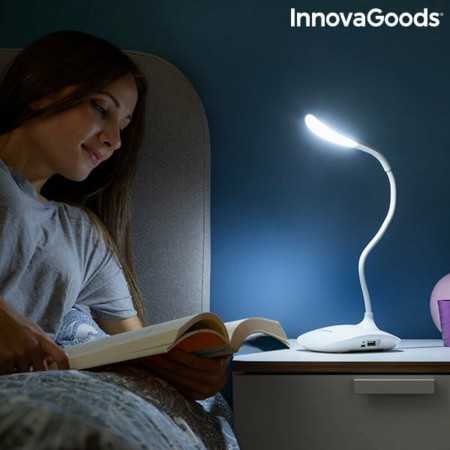 Lampe LED de Table Rechargeable Tactile Lum2Go InnovaGoods .. Blanc ABS Plastique (Reconditionné B)