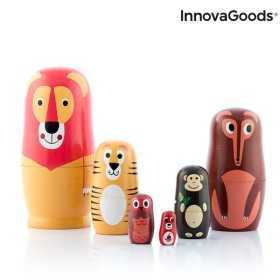 Matryoshka Wooden Animal Figures Funimals InnovaGoods IG815363 Modern (Refurbished A)