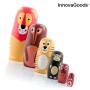 Matrjoschka aus Holz mit Tierfiguren Funimals InnovaGoods IG815363 Moderne (Restauriert A)