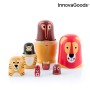 Poupée russe en bois avec figurines d'animaux Funimals InnovaGoods IG815363 Moderne (Reconditionné A)
