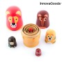 Matryoshka Wooden Animal Figures Funimals InnovaGoods IG815363 Modern (Refurbished A)