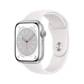 Smartwatch Apple Watch Series 8 45 mm Silberfarben Weiß
