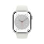 Montre intelligente Apple Watch Series 8 45 mm Argenté Blanc