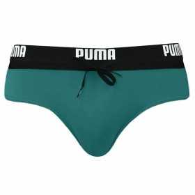 Maillot de bain homme Puma Swim Logo Brief Vert foncé
