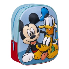 School Bag Mickey Mouse Blue 25 x 31 x 10 cm