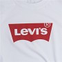 Barn T-shirt med kortärm Levi's Batwing Logo Vit