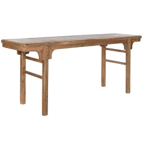 Table d'appoint Home ESPRIT Brun foncé bois de teck 195 x 50 x 82 cm