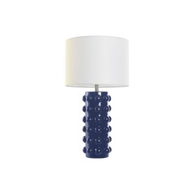 Bordslampa Home ESPRIT Blå Vit Stengods 50 W 220 V 40 x 40 x 74 cm