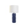 Tischlampe Home ESPRIT Blau Weiß Steingut 50 W 220 V 40 x 40 x 74 cm