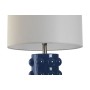 Lampe de bureau Home ESPRIT Bleu Blanc Grès 50 W 220 V 40 x 40 x 74 cm