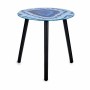 Side table Marble Blue Black Crystal 40 x 41,5 x 40 cm (4 Units)