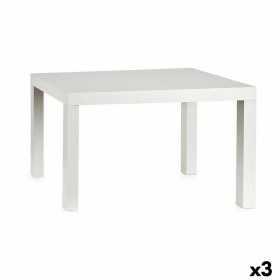 Table d'appoint Blanc Bois 50 x 45 x 79 cm (3 Unités)