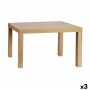 Side table Brown Wood 50 x 45 x 79 cm (3 Units)