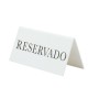 Sign Securit Reservado Tablecloth White 5 x 10 x 4,5 cm 5 Units