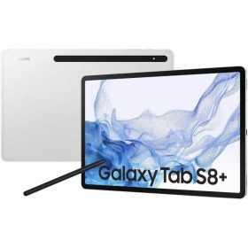 Tablet Samsung Tab S8 Plus SM-X800 12,4" 128 GB 8 GB RAM Qualcomm Snapdragon 8 Gen 1 Schwarz Silberfarben