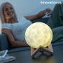 Wiederaufladbare LED Lampe Mond Moondy InnovaGoods Holz 1,5 W (1 Stück) (Restauriert A)