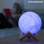 Wiederaufladbare LED Lampe Mond Moondy InnovaGoods Holz 1,5 W (1 Stück) (Restauriert A)