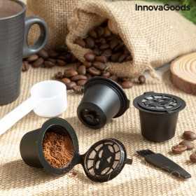 Uppsättning med 3 återanvändbara kaffekapslar Recoff InnovaGoods (Renoverade A)