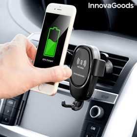Mobile Phone Holder with Wireless Charger for Cars InnovaGoods V0103067 (Refurbished A)