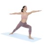 Halkfri yogamatta med positionslinjer och träningsanvisningar Asamat InnovaGoods Blå (Renoverade B)