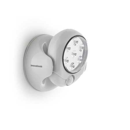 LED lampa med rörelsesensor Lumact 360º InnovaGoods Grå (Renoverade B)