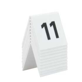 Sign Securit Tablecloth Numbers 11-20 10 Pieces