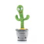 Pratande kaktus som dansar, med musik och flerfärgad LED Pinxi InnovaGoods Grön 30 x 40 cm (Renoverade B)