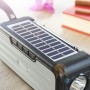 Trådlös högtalare med solcellsladdning och LED ficklampa Sunker InnovaGoods Svart (Renoverade A)