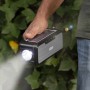 Haut-Parleur Sans Fil avec Charge Solaire et Lampe Torche LED Sunker InnovaGoods Noir (Reconditionné A)