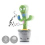 Cactus dansant parlant avec musique et LED multicolores Pinxi InnovaGoods Vert 30 x 40 cm (Reconditionné A)