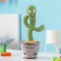 Cactus dansant parlant avec musique et LED multicolores Pinxi InnovaGoods Vert 30 x 40 cm (Reconditionné A)