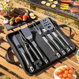 BBQ Utensils Kit with Case BBSet InnovaGoods 12 Pieces Metal (Refurbished A)