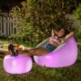 Inflatable Armchair with Multicoloured LED and Remote Control Chight InnovaGoods Multicolour (Refurbished B)