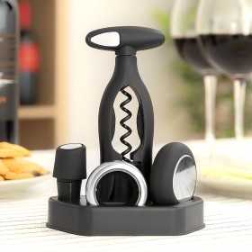 Set of Wine with Spiral Corkscrew and Accessories Vinstand InnovaGoods 5 Pieces (Refurbished A)
