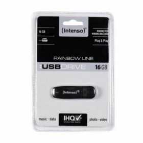 USB Pendrive INTENSO Rainbow Line 16 GB Schwarz 16 GB USB Pendrive