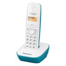 Téléphone Sans Fil Panasonic Corp. KX-TG1611SPC DECT Blanc Turquoise Ambre