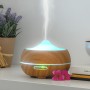 Doftspridare och luftfuktare med flerfärgad LED Wooden-Effect InnovaGoods
