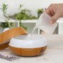 Luftbefeuchter Aroma Diffusor Multicolor-LED Wooden-Effect InnovaGoods