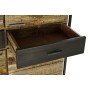 Cupboard DKD Home Decor 8424001857029 120 x 41 x 161 cm Natural Black Steel Mango wood